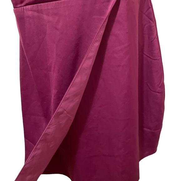 Lulus Spaghetti Strap Dress Satin Magenta Size Large Style #SND001003 - Picture 7 of 11